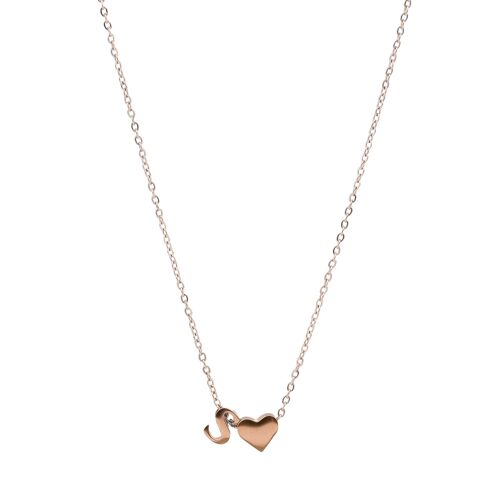 Tiny Letter' Kette - Rose Gold - A