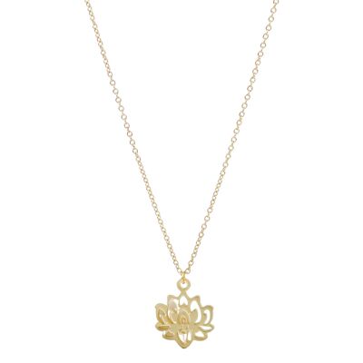 Lotus' necklace - gold