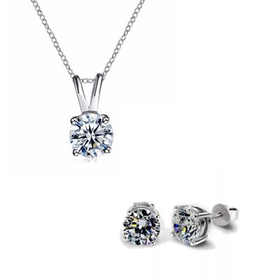 SVRA 'Diamond Shine' ensembles de 2, 3 - ensemble de 2 : collier + boucles d'oreilles - 50
