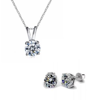 SVRA 'Diamond Shine' ensembles de 2, 3 - ensemble de 2 : collier + boucles d'oreilles - 50 1