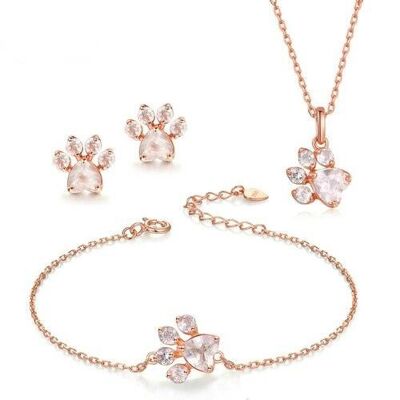 SVRA 'Lilly' sets of 2, 3, 4 - set of 3: bracelet + necklace + earrings