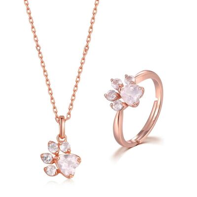 SVRA 'Lilly' sets of 2, 3, 4 - set of 2: ring + necklace