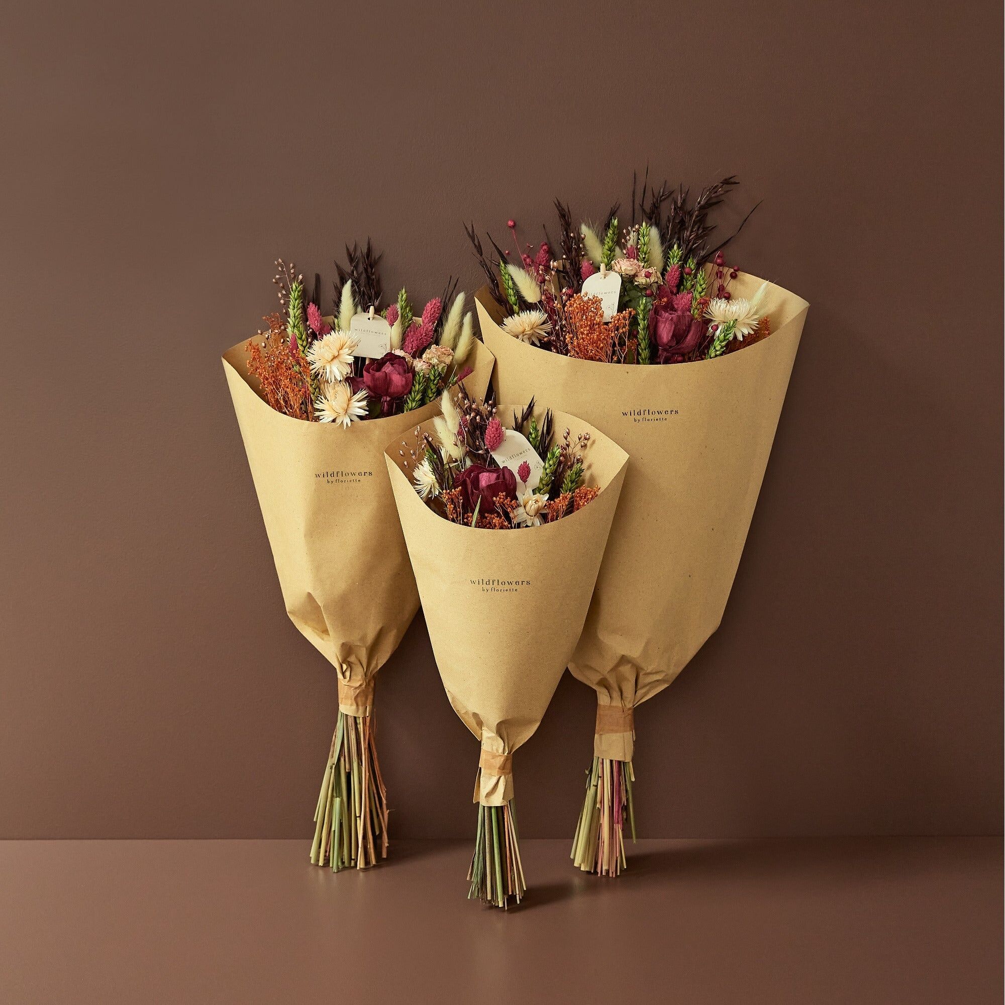 Dried Flowers Field Bouquet – Wild Berry