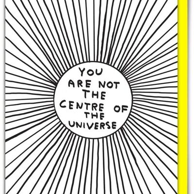 Geburtstagskarte – lustige Alltagskarte – Zentrum des Universums