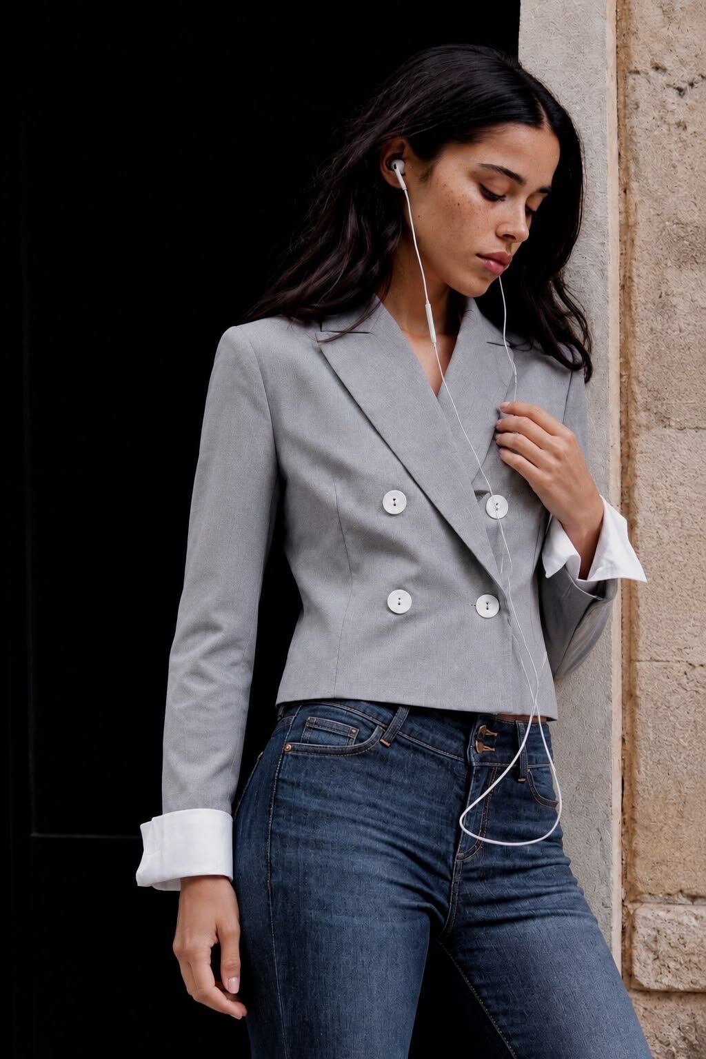 Kurzer, zweireihiger Blazer - 5633-JACKET