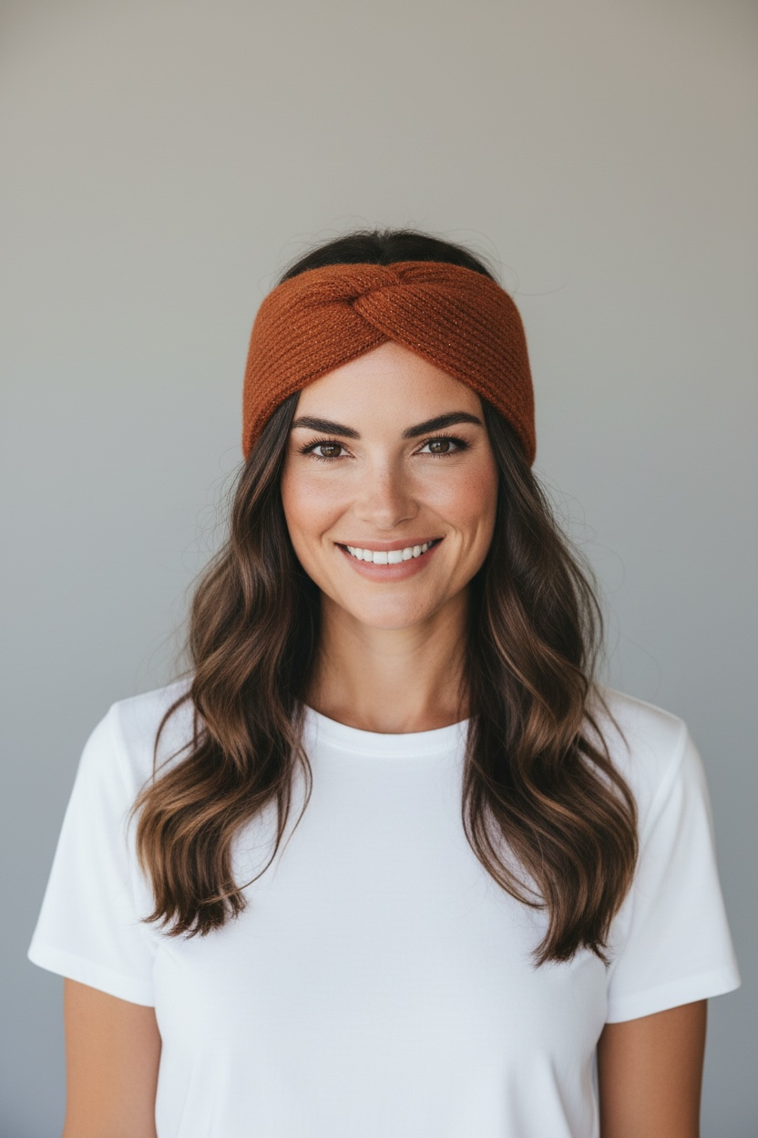 Bandeau minimaliste Torsadé en Maille