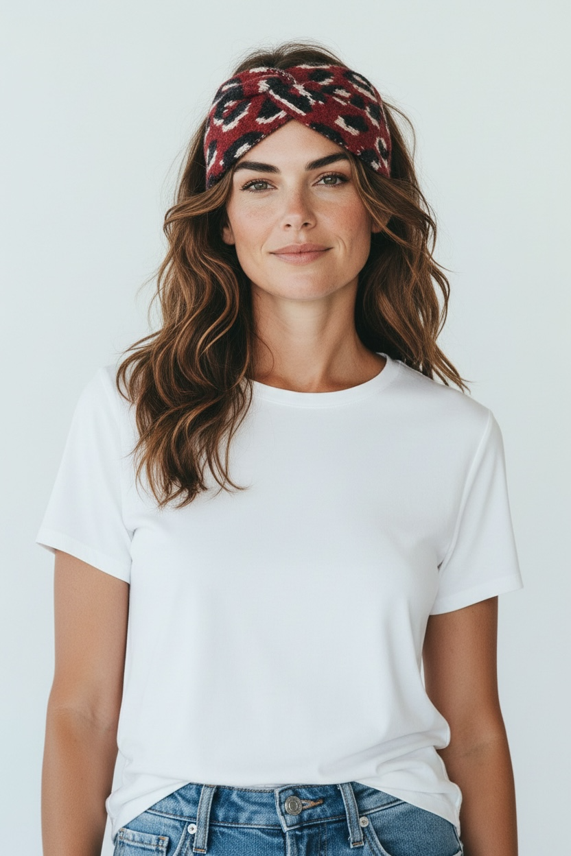 Bandeau Torsadé Leopard