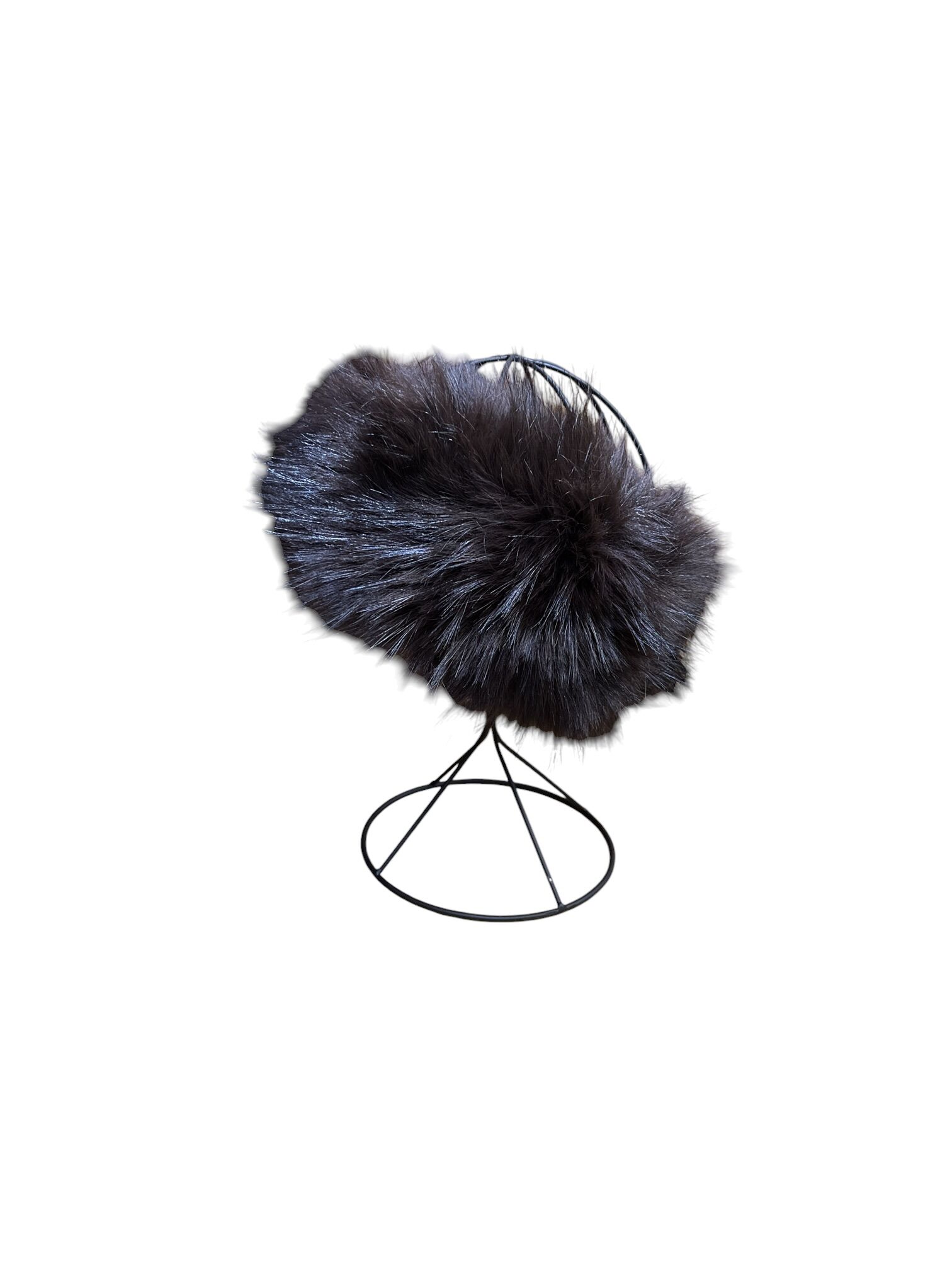 Bandeau fausse fourrure imitation renard - Cache Oreille Longs poils