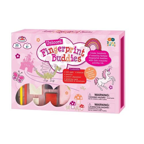 Fingerprint Buddies Activity Box Set - Unicorns