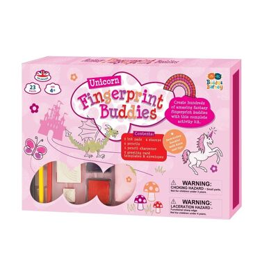 Fingerprint Buddies Activity Box Set - Unicorns