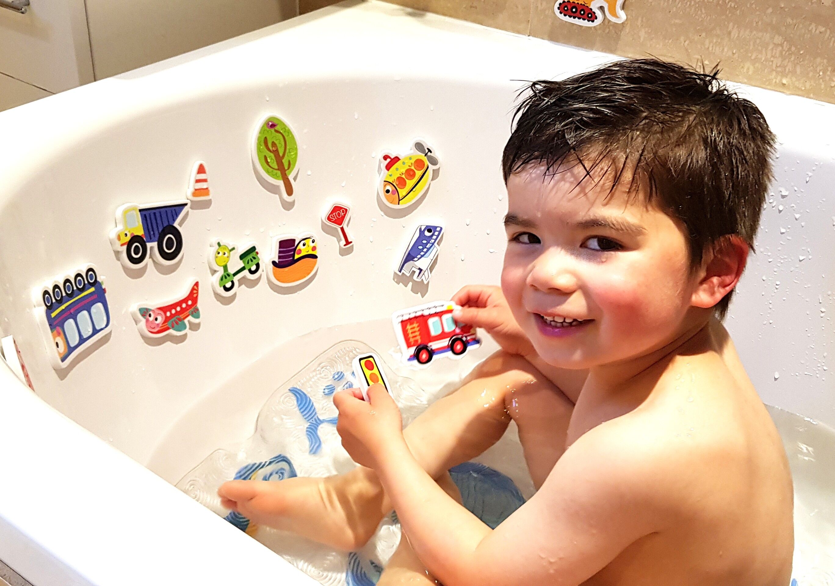 Pegatinas de baño - Cosas que van - 18 piezas