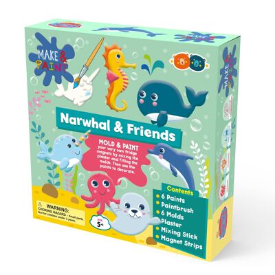 Make and paint narwhal & friends