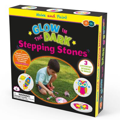 Make & Paint Glow in the Dark Stepping Stones