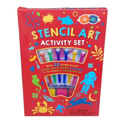 Stencil Book Set - Activity Book with Ink Dabbers