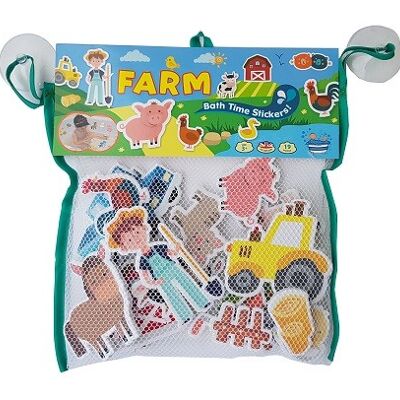 Bath Time Stickers - Farm - 18 Pieces
