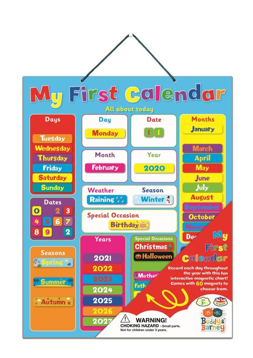 My First Calendar - Magnetic Wall Chart