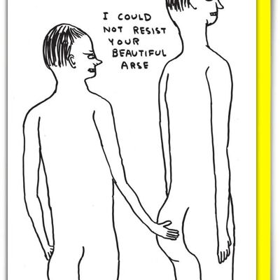 Birthday Card - Funny Everyday Card - Beautiful Arse