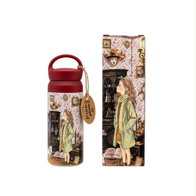400ml Thermos Bottle with Sweet Candy Doll Design C381-05