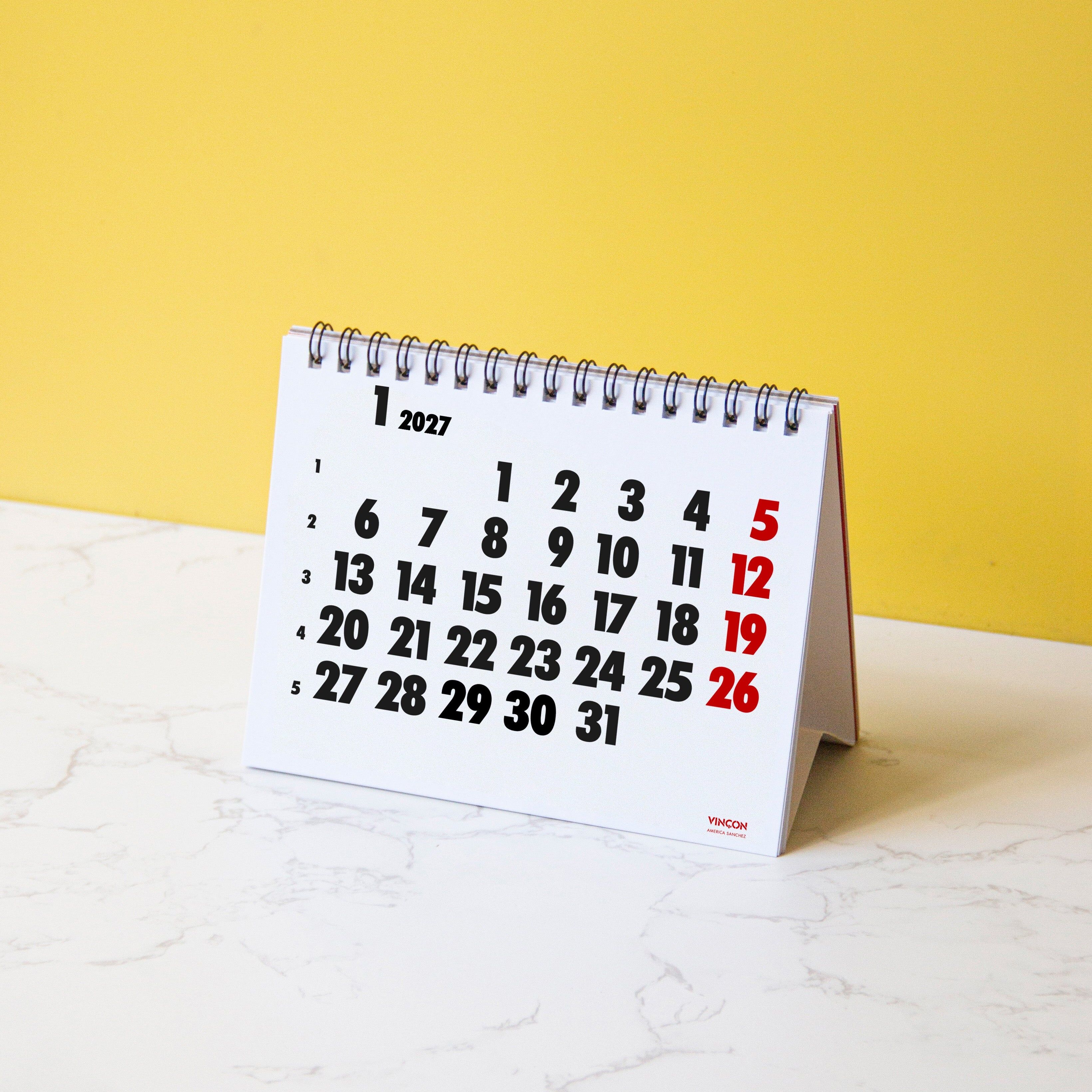 2027 Vinçon Desk Calendar
