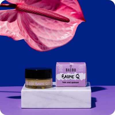 Mini Baume Q, soin anal apaisant 100 % naturel et 100 % bio - 15ml (FR)