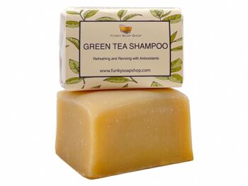 Shampooing au thé vert, naturel et fait à la main, environ 120 g 1