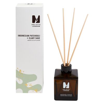 Indonesischer Patchouli + Muskatellersalbei Reed Diffusor