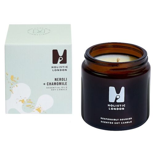 Neroli + Chamomile Scented Soy Candle 120ml