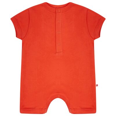 Building block slouchy romper - nasturtium