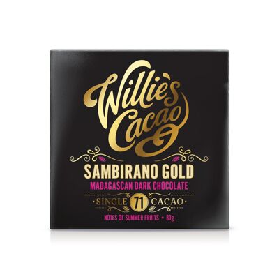 Sambirano Gold Madagascan 71 Zartbitterschokolade 50g