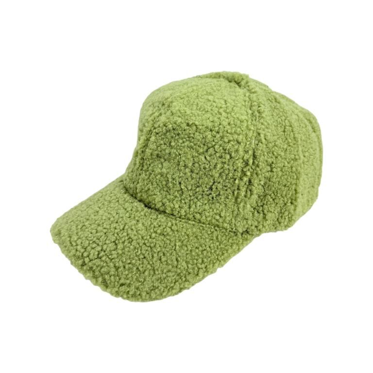 Synthetic Cap with Sherpa Lining and Plush Effect AKDH24-5024