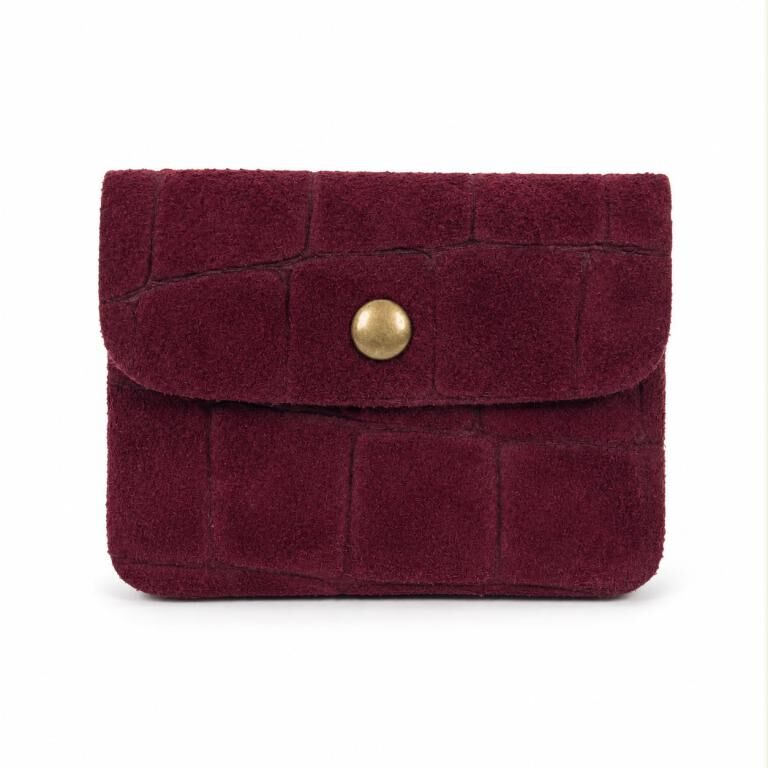Compact Italian Suede Wallet for Women 57709-Suede