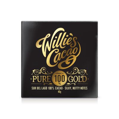 Pure 100% Gold. Sur del Lago 100% cacao 40g