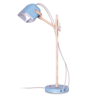 MOB WOOD Tischlampe blau