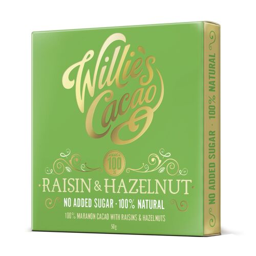 Raisin and Hazelnut with 100% Maranon Cacao