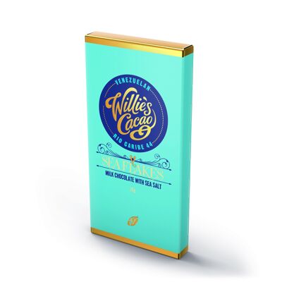 Sea Flakes, milk chocolate with sea salt 26g