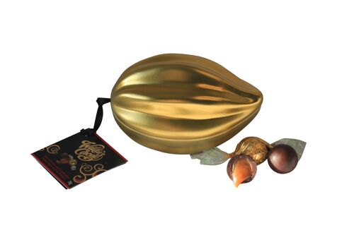 Molten Sea Salt Caramel Dark Chocolate Pearls 75g mini pod