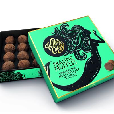 Milk Chocolate Praline Truffles with Sea Salt 110g