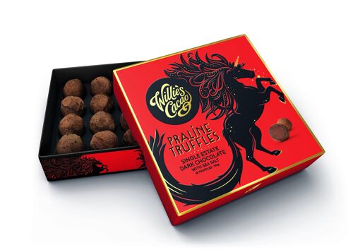 Dark Chocolate Praline Truffles with Sea Salt 110g