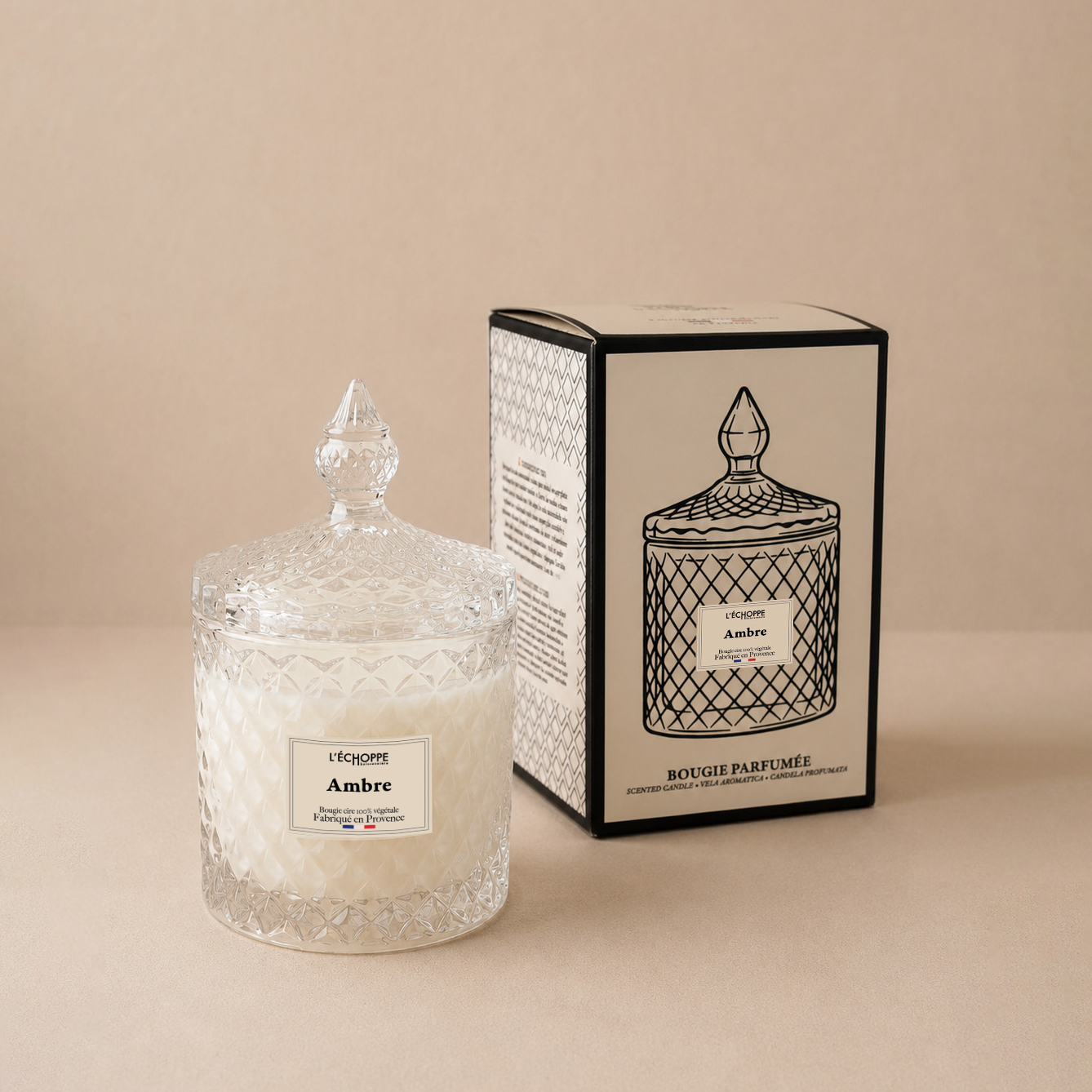 Ambre - Bougie parfumée 200g