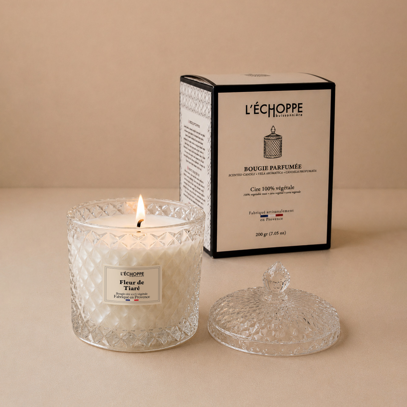 Fleur de Tiaré - Bougie parfumée 200g