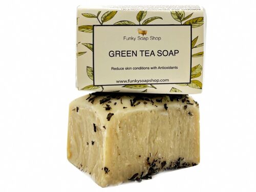 Green Tea Soap, Natural & Handmade, Approx 30g/65g