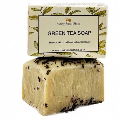 Green Tea Soap, Natural & Handmade, Approx 30g/65g