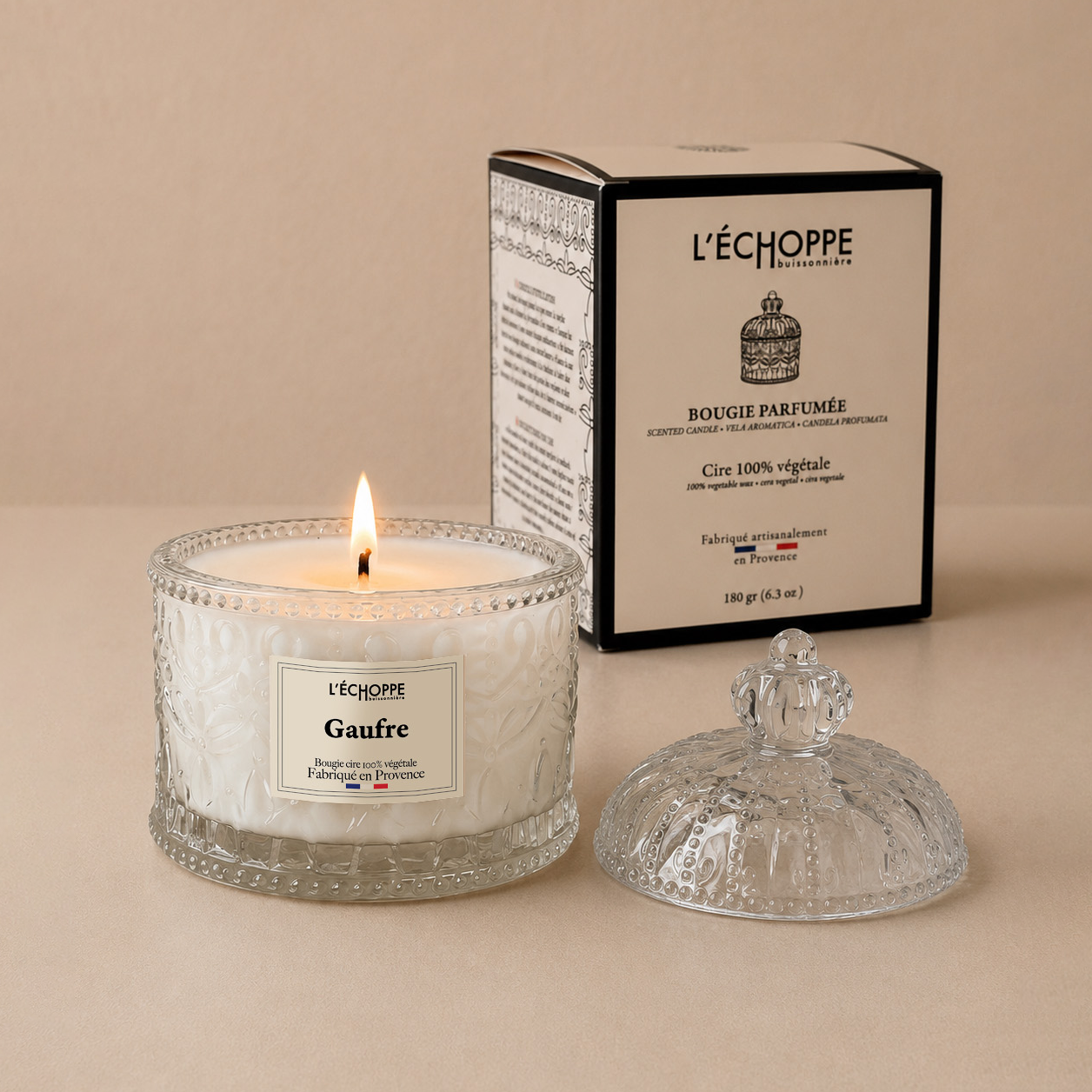 Gaufre - Bougie parfumée 180g
