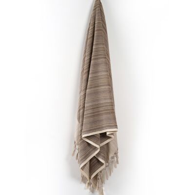 Serviette Earth Lines Tan Stripes Ultra King - 109 cm x 180 cm