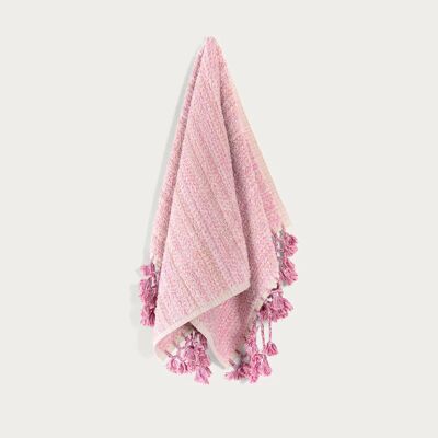 Earth Lines Pink Hand Towel - 49 cm x76 cm