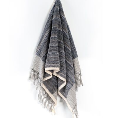 Toalla de manos Earth Lines Rayas grises - 50 cm x 100 cm
