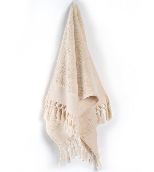 Plush & Bare Ecru Hand Towel - 43 cm x 100 cm
