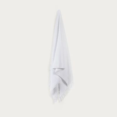 Toalla de baño Plush & Bare White - 86 cm x 170 cm