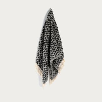 Serviette Super Silent Ripple Anthracite - 52 cm x 100 cm 1