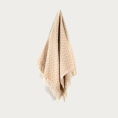 Toalla de mano Silent Ripple Tan Super - 50 cm x 100 cm